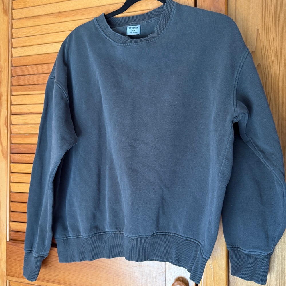 Cotton on matching sweat set charcoal gray size small